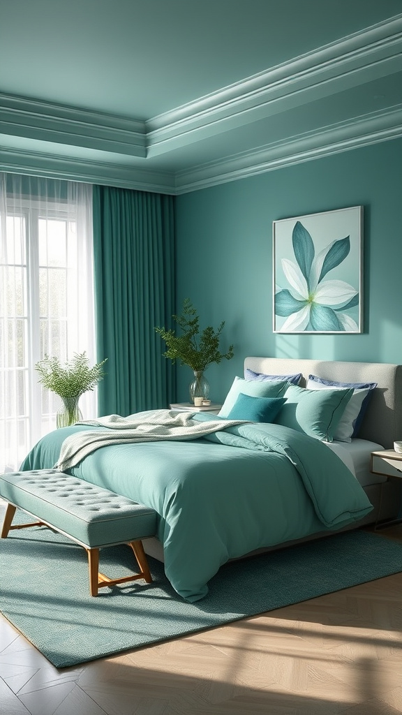 5. Aqua and Emerald Harmony