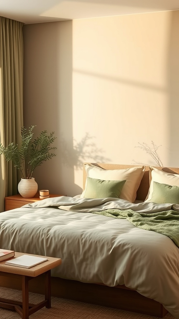 13. Tranquil Tones: Beige Green Sanctuary