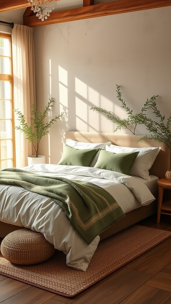 18. Cozy Delight: Brown Beige Green Harmony