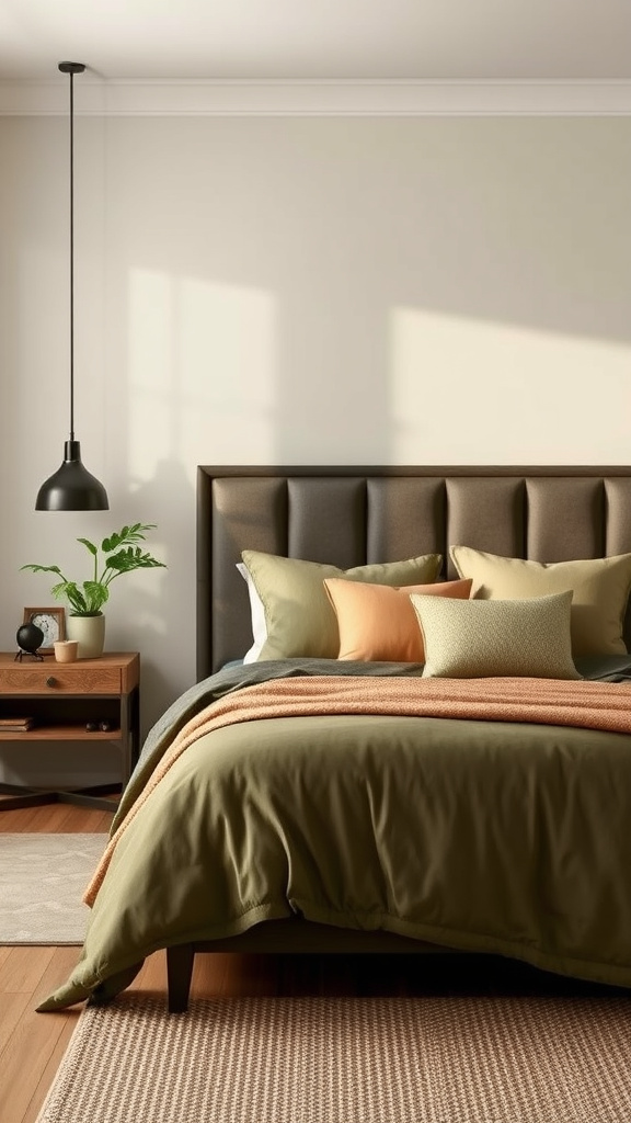 2. Earthy Elegance: Brown and Green Harmony
