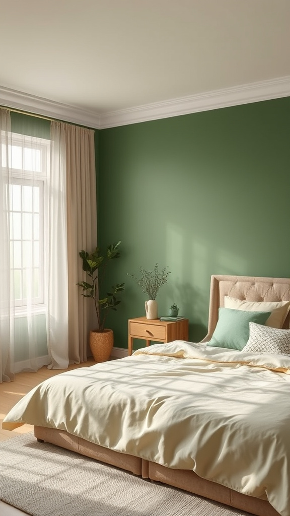 21. Nature’s Haven: Green Beige Tranquility