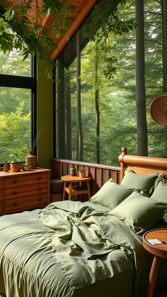25. Woodland Harmony: Green Brown Blend