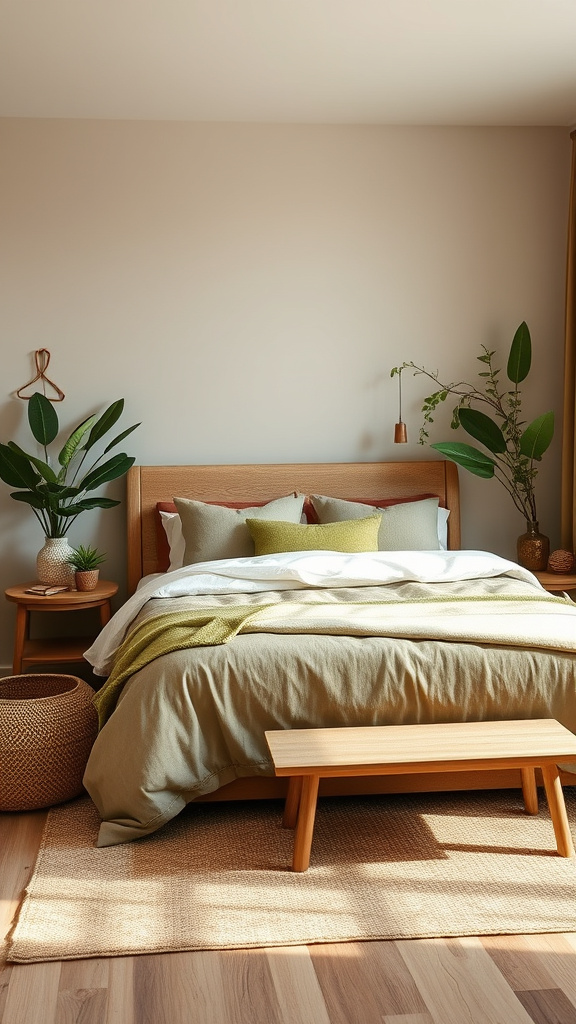 28. Earthy Escape: Green Brown Warmth