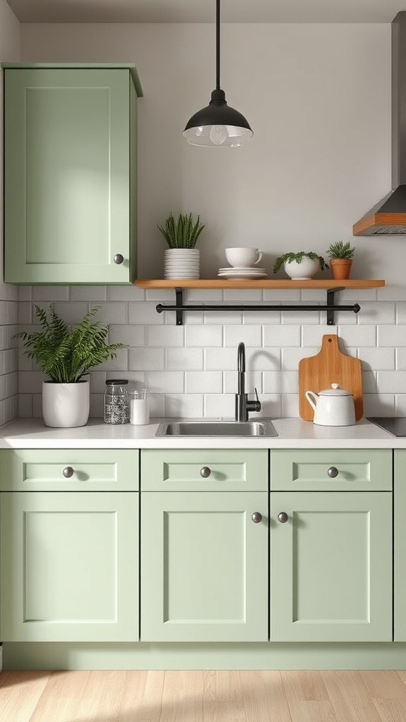 20. Light Sage for Small Spaces