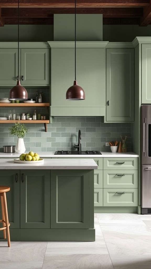 23. Bold Sage Green Statements