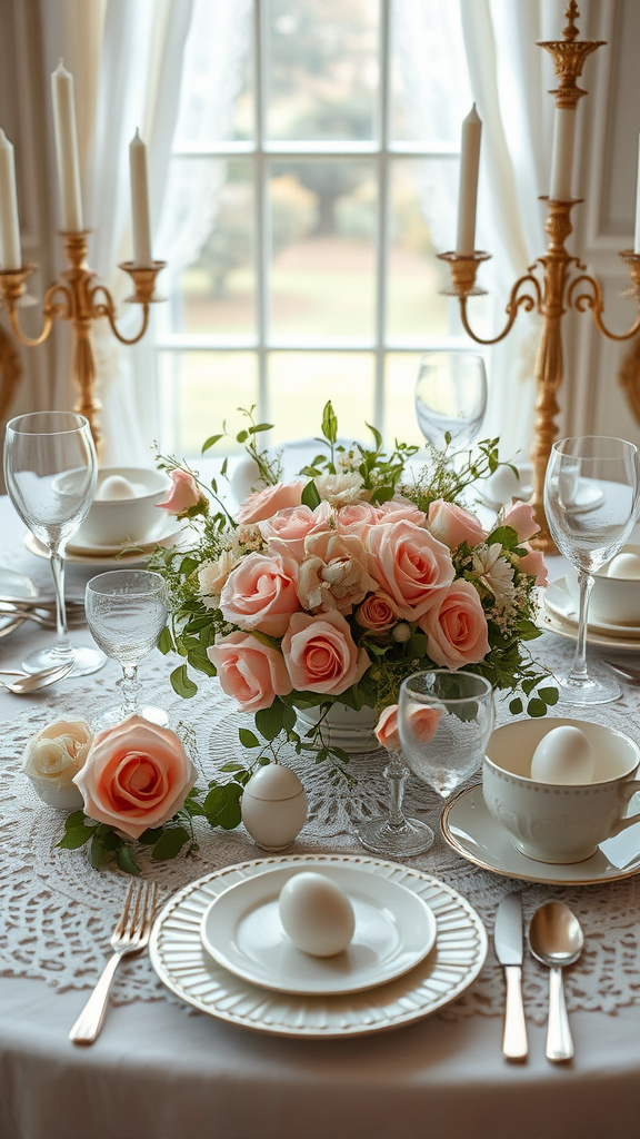 11. Enchanting Edwardian Easter Tablescape