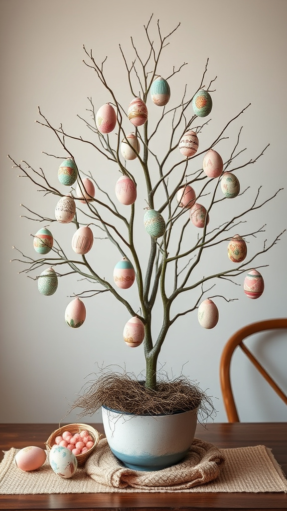 15. Classic Easter Egg Tree