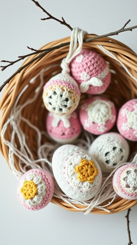 17. Heirloom Crochet Easter Eggs