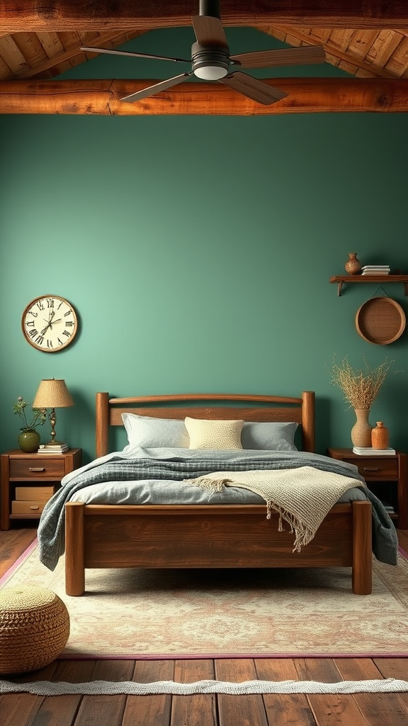 19. Rustic Sea Green Retreat