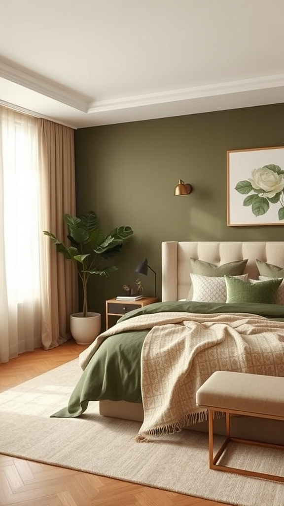 13. Lush Olive and Beige Fusion