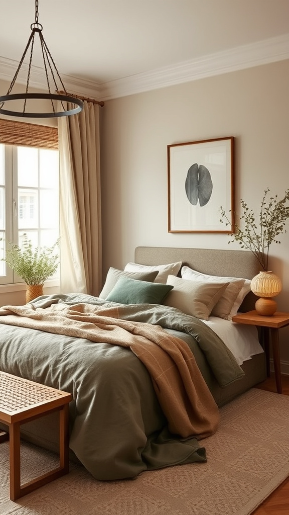 21. Warm Olive and Beige Vibes