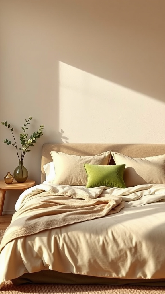 24. Harmonious Olive and Beige