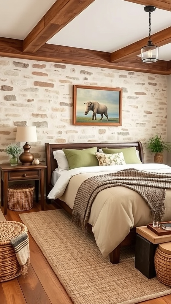 9. Rustic Charm Bedroom Ideas